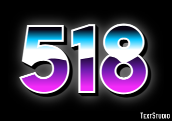 518 Efecto de Texto
