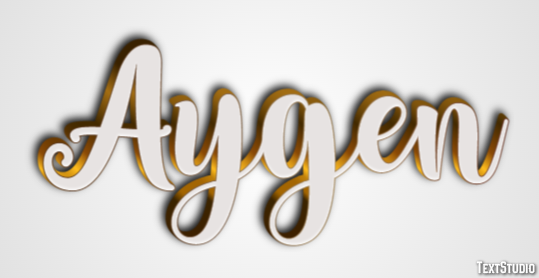 Aygen Effet de texte