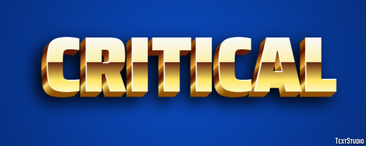 Critical Text Effect