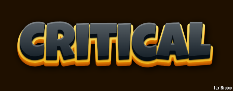Critical Text Effect