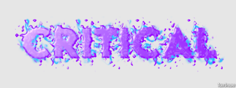 Critical Efeito de texto