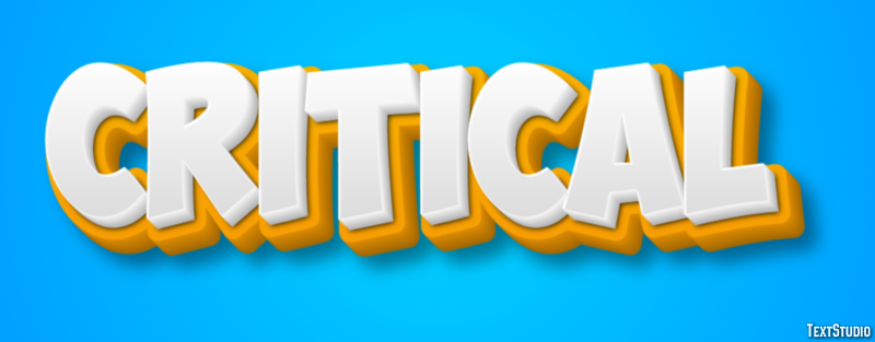 Critical Texteffekt