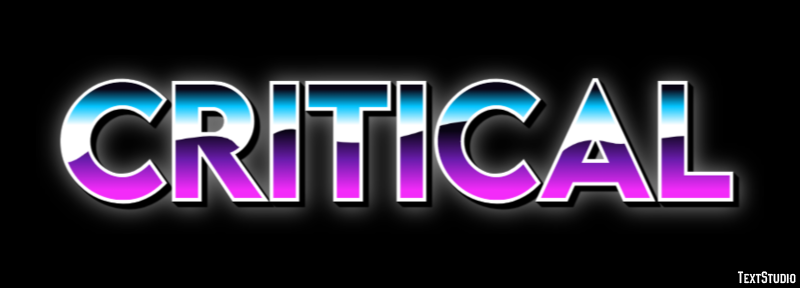 Critical Efeito de texto
