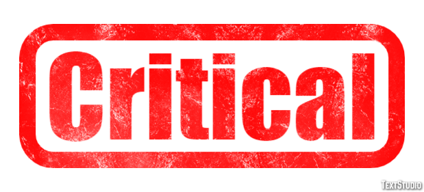 Critical Text Effect