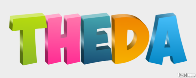 Theda Texteffekt