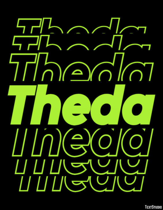 Theda Effetto testo