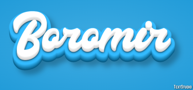 Boromir Text effect