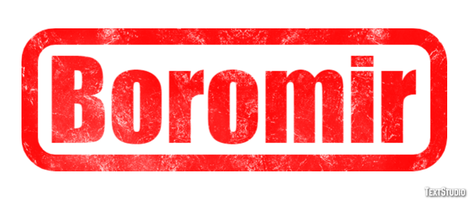 Boromir Text effect