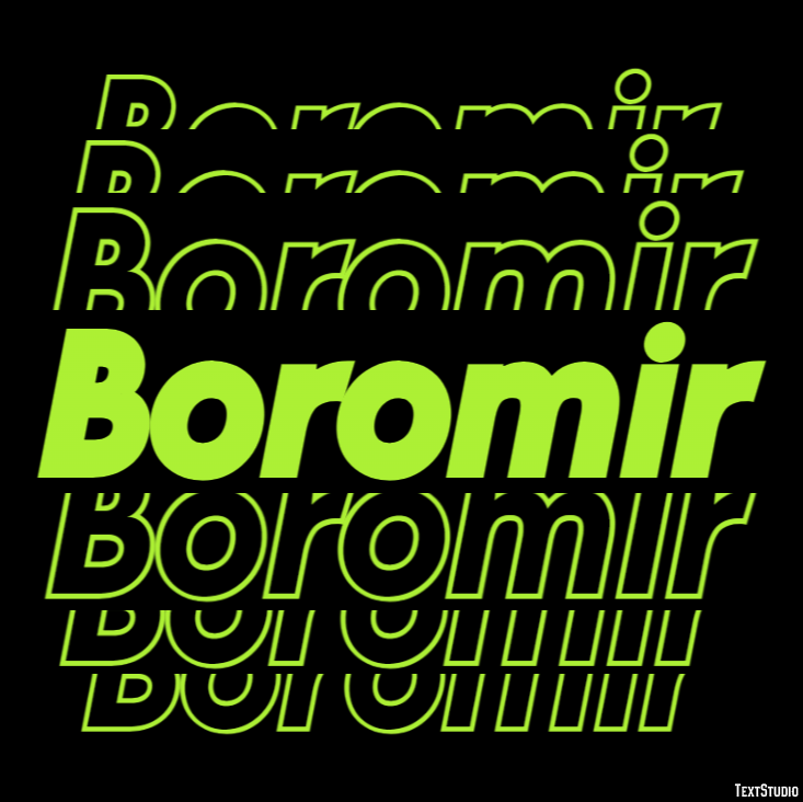 Boromir Text effect