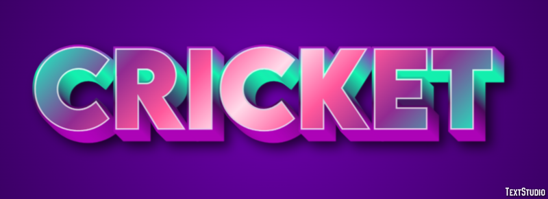 Cricket Texteffekt