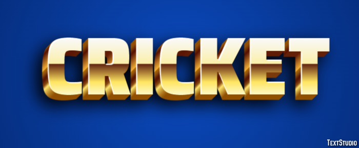 Cricket Text Effect