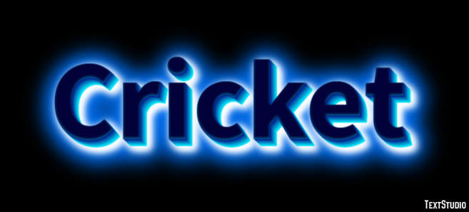Cricket Texteffekt