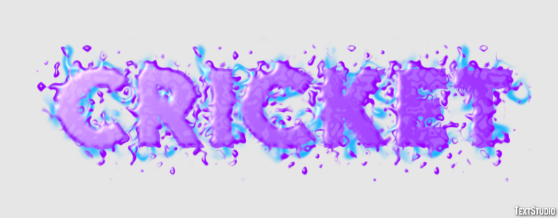 Cricket Texteffekt