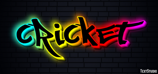 Cricket Texteffekt