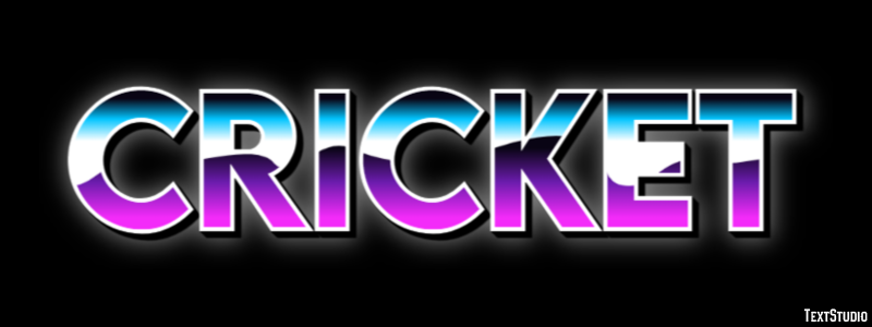 Cricket Texteffekt