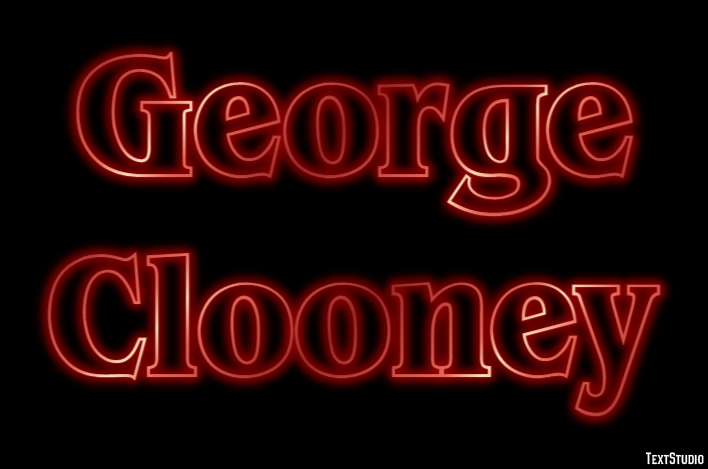 George Clooney Efeito do texto
