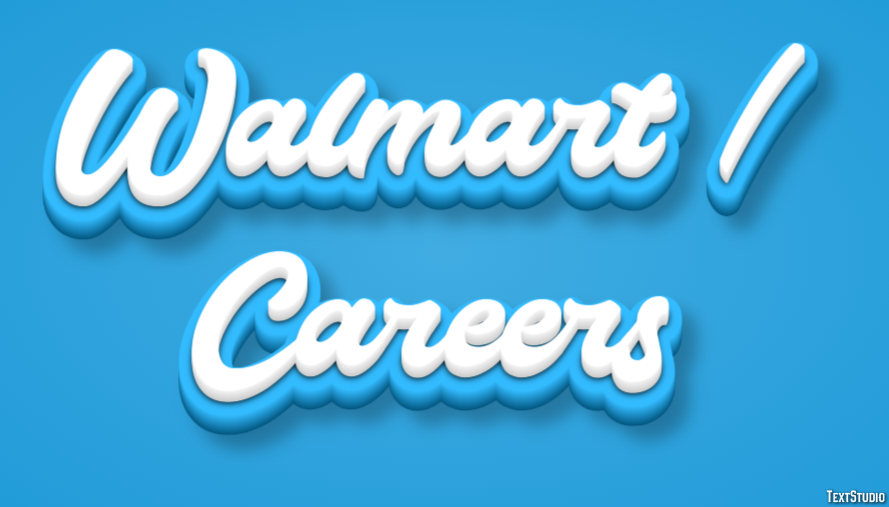 Walmart / Careers Efeito de texto