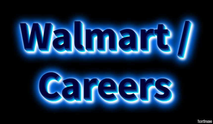 Walmart / Careers Efeito de texto