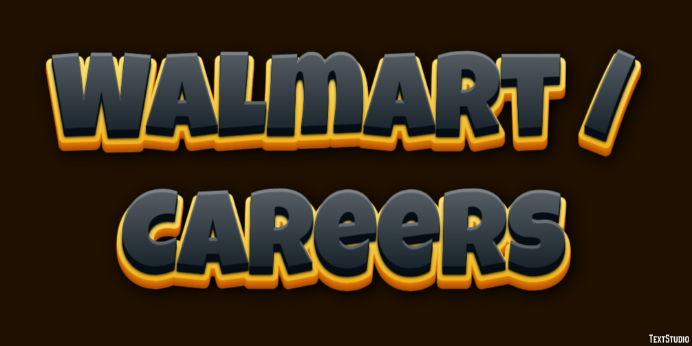 Walmart / Careers Efeito de texto