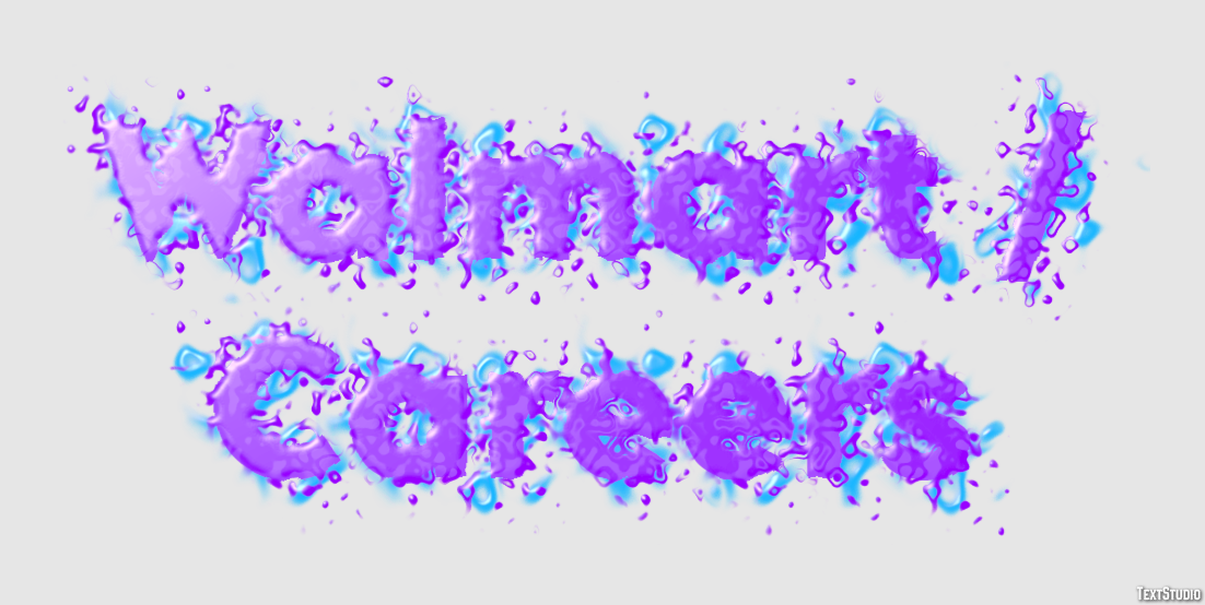 Walmart / Careers Efeito de texto