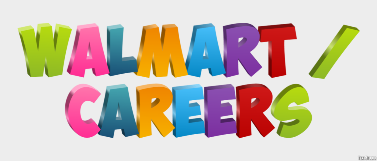 Walmart / Careers Efeito de texto
