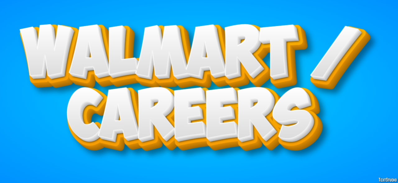Walmart / Careers Efeito de texto