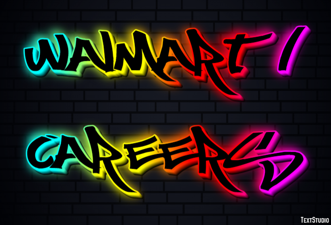 Walmart / Careers Efeito de texto