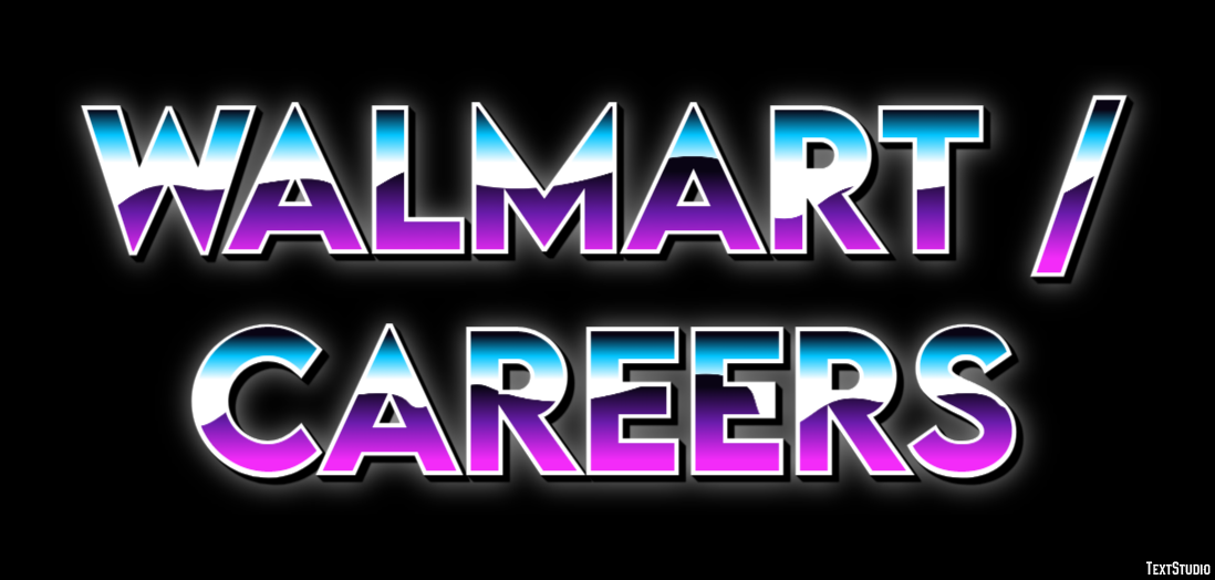 Walmart / Careers Efeito de texto