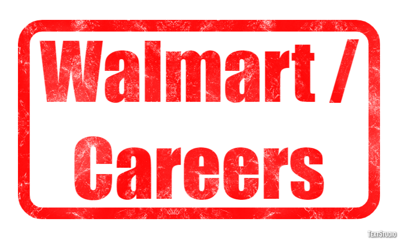 Walmart / Careers Efeito de texto