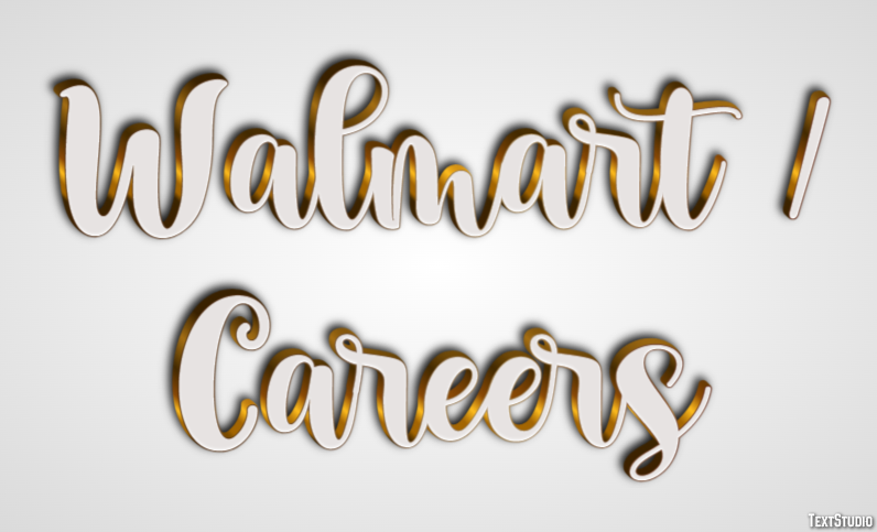 Walmart / Careers Efeito de texto