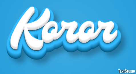 Koror Texteffekt