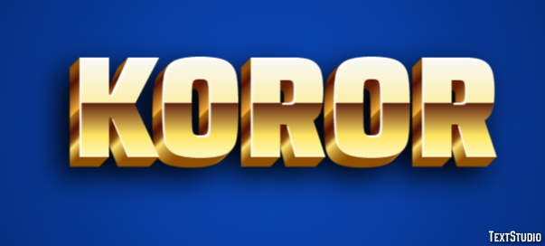 Koror Efekt tekstowy