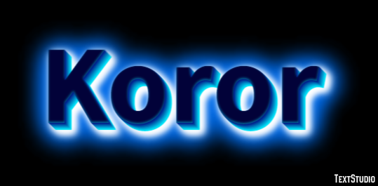 Koror Efekt tekstowy