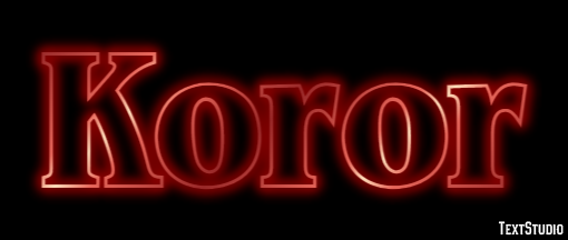 Koror Efekt tekstowy