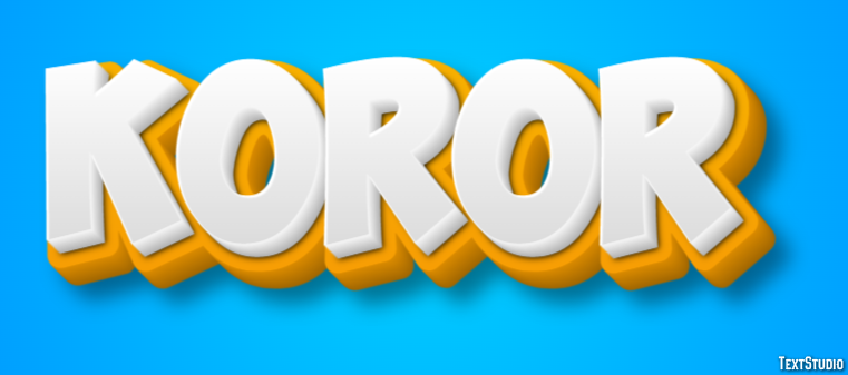 Koror Texteffekt