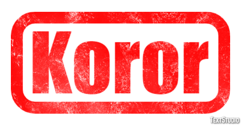 Koror Efekt tekstowy