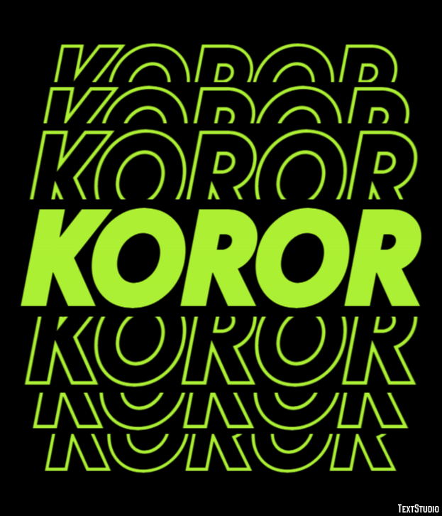 Koror Efekt tekstowy