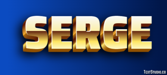 Serge Text Effect