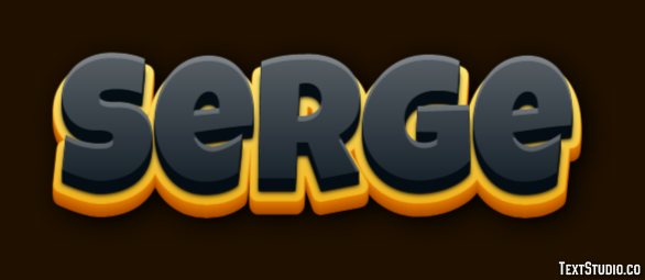 Serge Text Effect