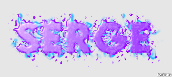 Serge Text Effect
