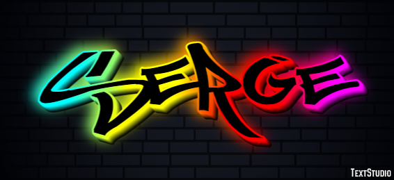 Serge Text Effect