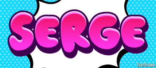 Serge Text Effect
