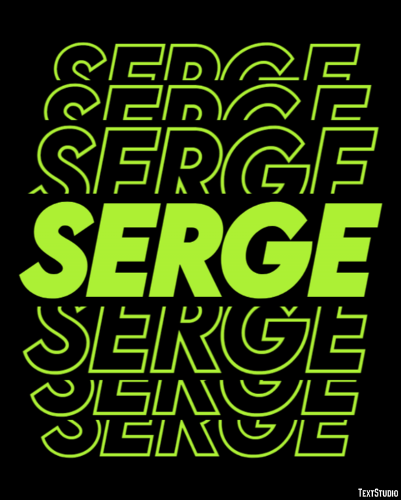 Serge Tekst Effect