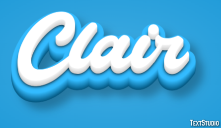 Clair Text effect