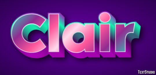 Clair Efecto de Texto