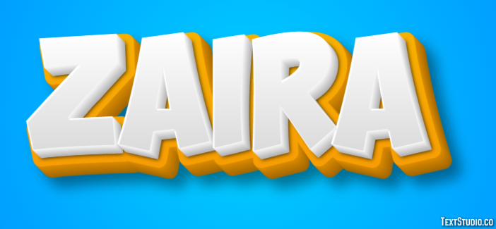 Zaira Efecto de Texto