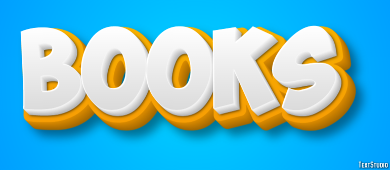 Books Text effect