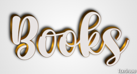 Books Text effect