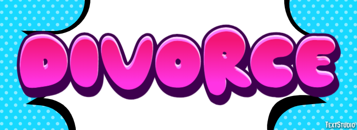 Divorce Text Effect