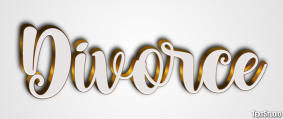 Divorce Эффект текста
